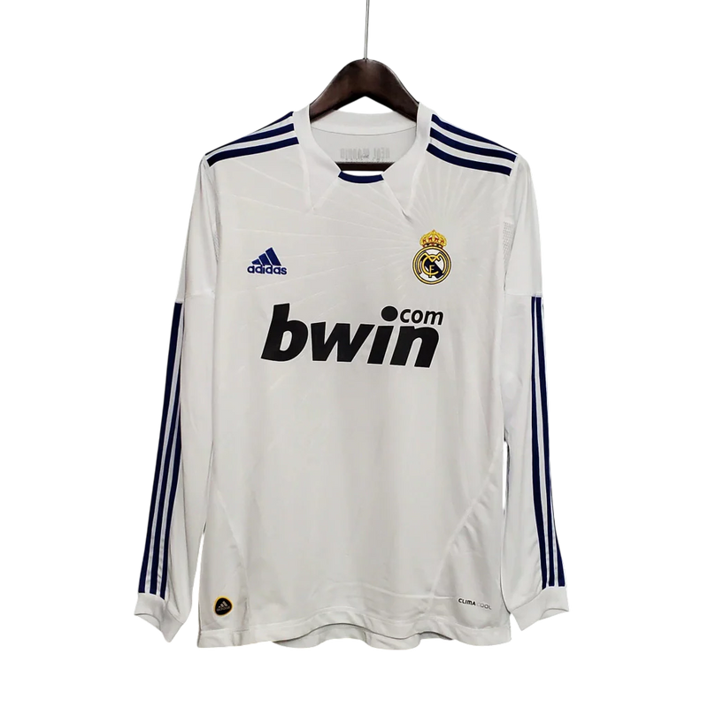 Camisa Real Madrid I 2010/11 Manga Longa