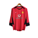 Camisa Manchester United I 2003/04 Manga Longa
