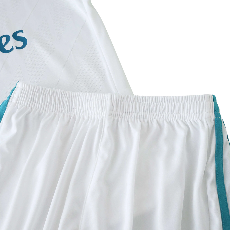Kit Infantil Real Madrid I 2017/18 Manga Longa
