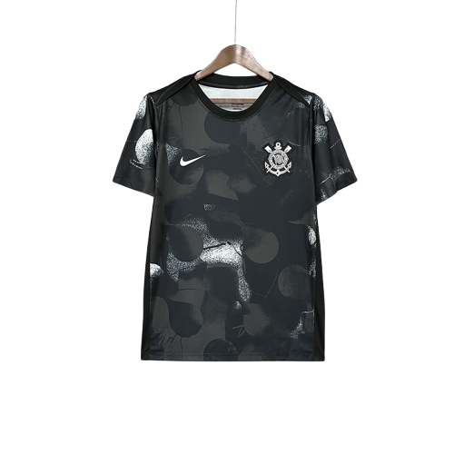 Maglia Corinthians 25/26 Pre-Partita - Nero - Versione Tifoso