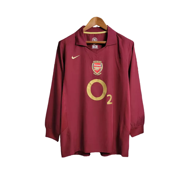 Camisa Arsenal I 2005/06 Manga Longa