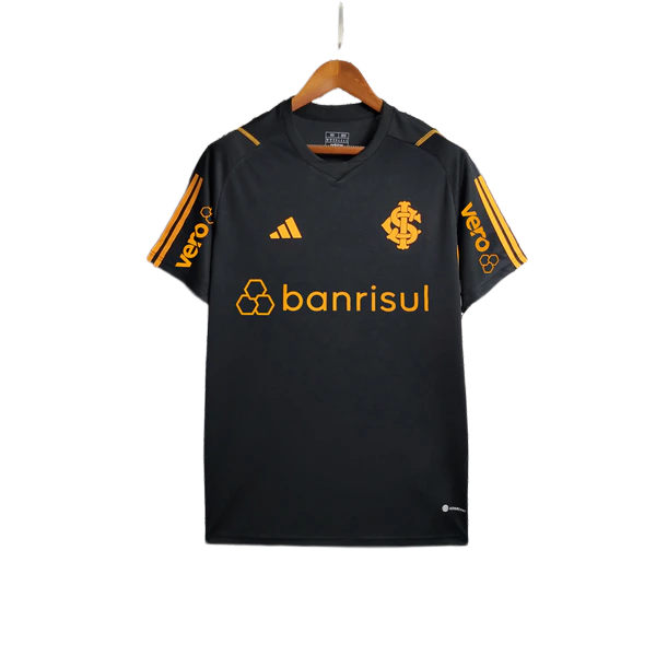 Maglia Internacional 23/24 Allenamento - Nero - Tutte le Sponsorizzazioni - Versione Tifoso