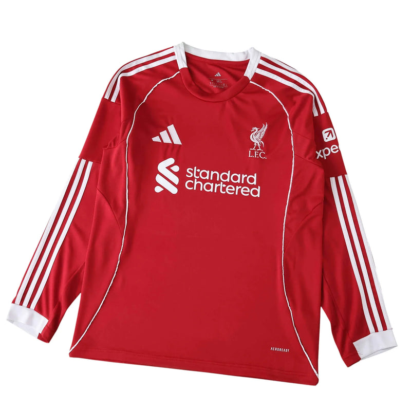 Camisa Liverpool I 2025/26 Manga Longa