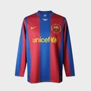 Camisa Barcelona I 2007/08 Manga Longa