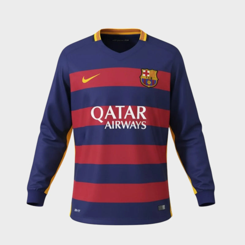 Camisa Barcelona I 2015/16 Manga Longa