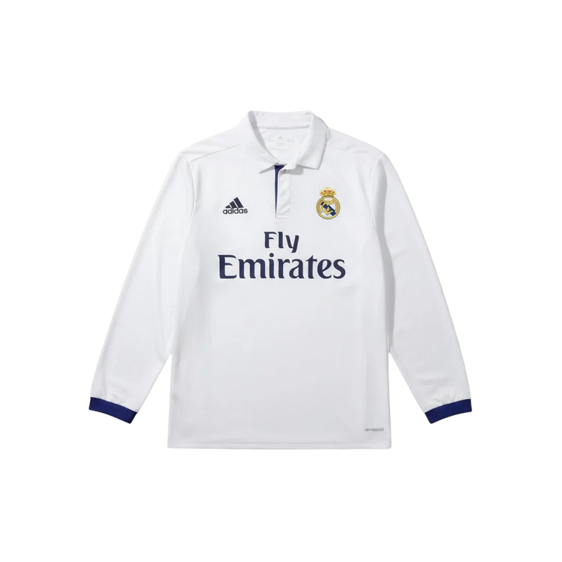 Camisa Real Madrid I 2016/17 Manga Longa