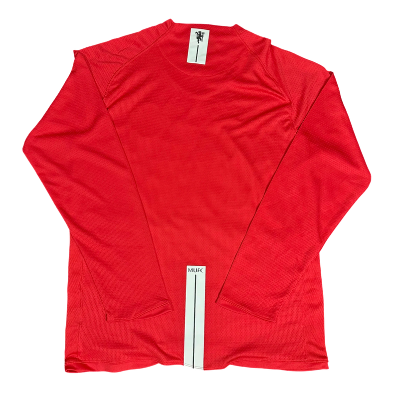 Kit Infantil Manchester United I 2007/08 Manga Longa