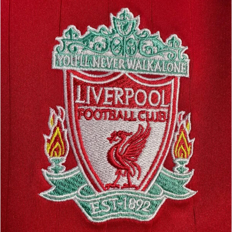 Camisa Liverpool I 2006/07 Manga Longa