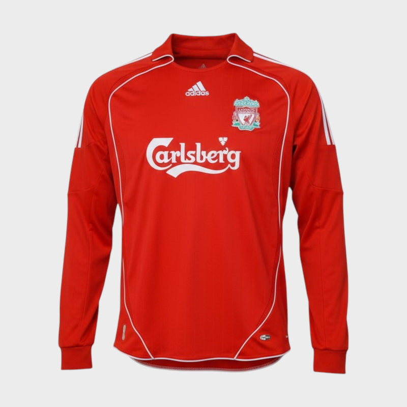 Camisa Liverpool I 2006/07 Manga Longa