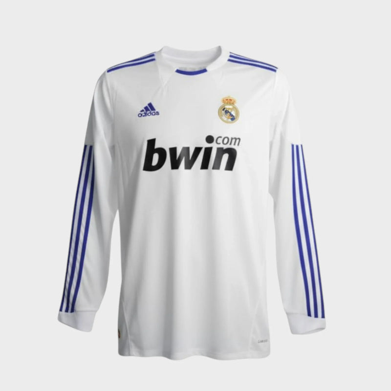 Camisa Real Madrid I 2010/11 Manga Longa