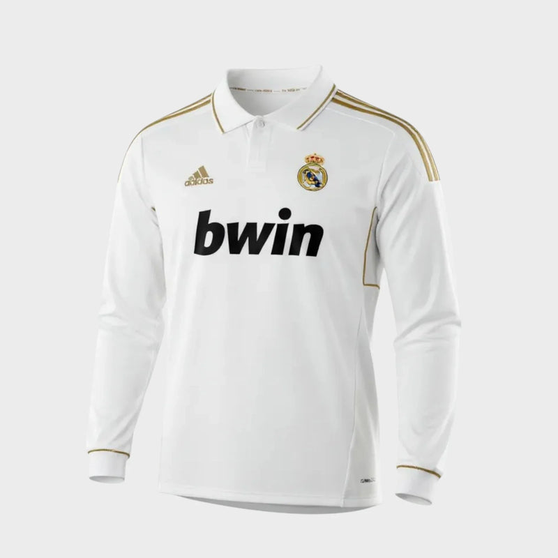 Camisa Real Madrid I 2011/12 Manga Longa