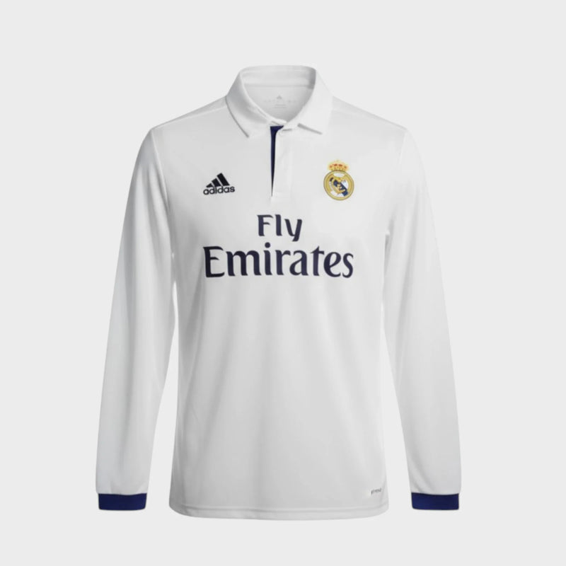 Camisa Real Madrid I 2016/17 Manga Longa