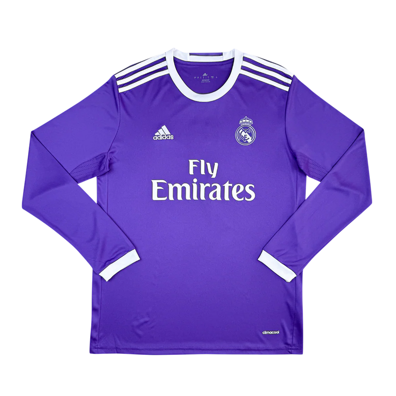 Camisa Real Madrid II 2016/17 Manga Longa