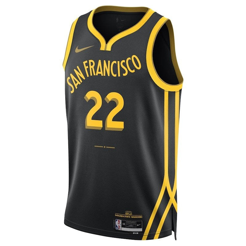 Maglia NBA Andrew Wiggins - Golden State Warriors - 23/24 - Nero - Edizione Città