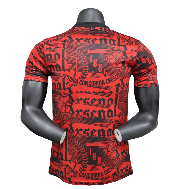 Maglia Arsenal 25/26 Allenamento - Rosso Scuro - Versione Giocatore