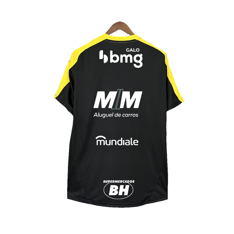 Maglia Atlético Mineiro 25/26 Allenamento - Tutte le Sponsorizzazioni - Nero - Versione Tifoso