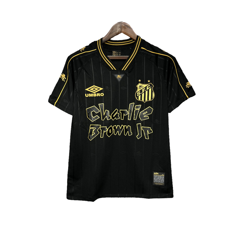 Maglia Santos 24/25 Charlie Brown JR - Nero - Versione Tifoso