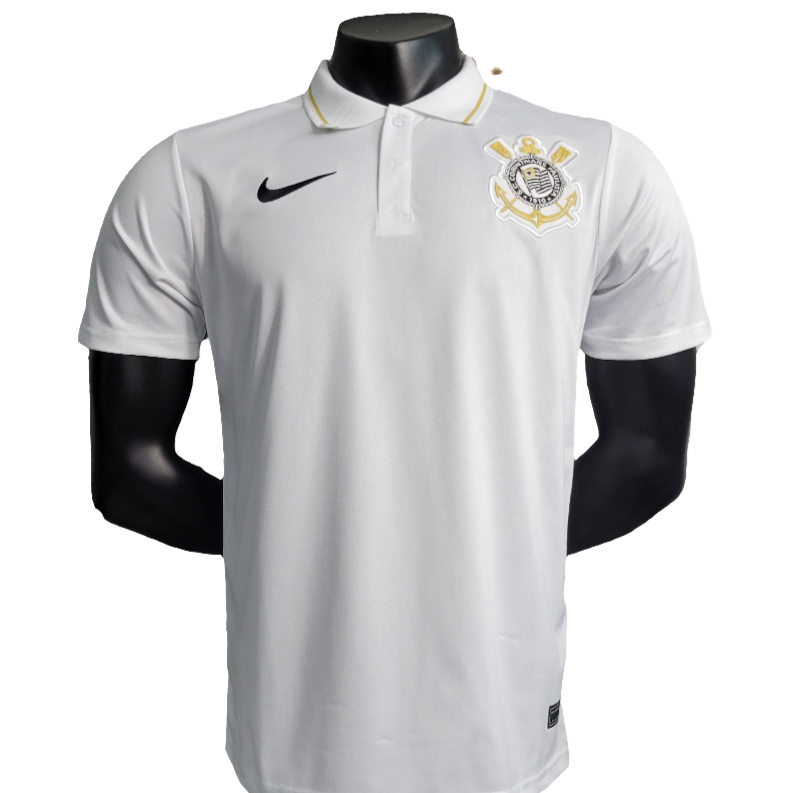 Maglia Corinthians 23/24 Edizione Polo - Bianco - Versione Tifoso