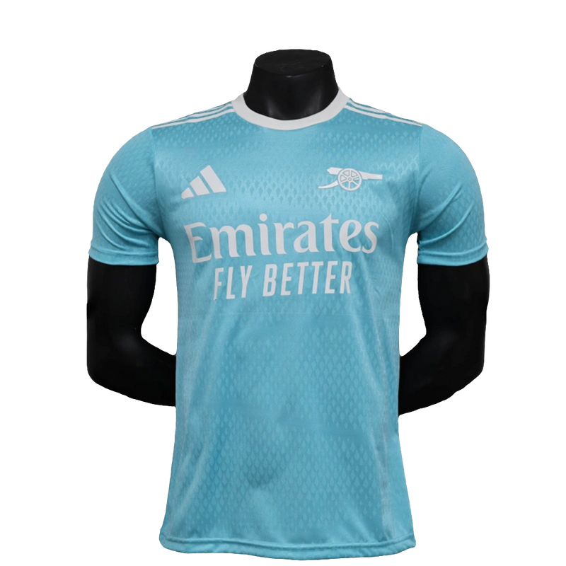 Maglia Arsenal 25/26 Pre-Partita - Azzurro - Versione Giocatore