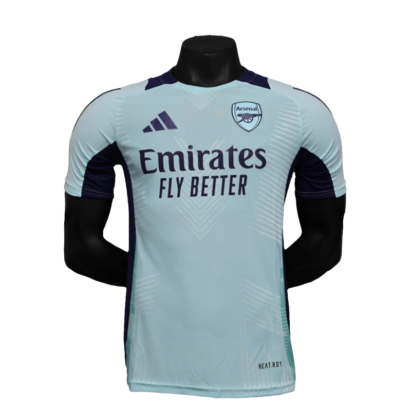 Maglia Arsenal 24/25 Pre-Partita - Azzurro - Versione Giocatore