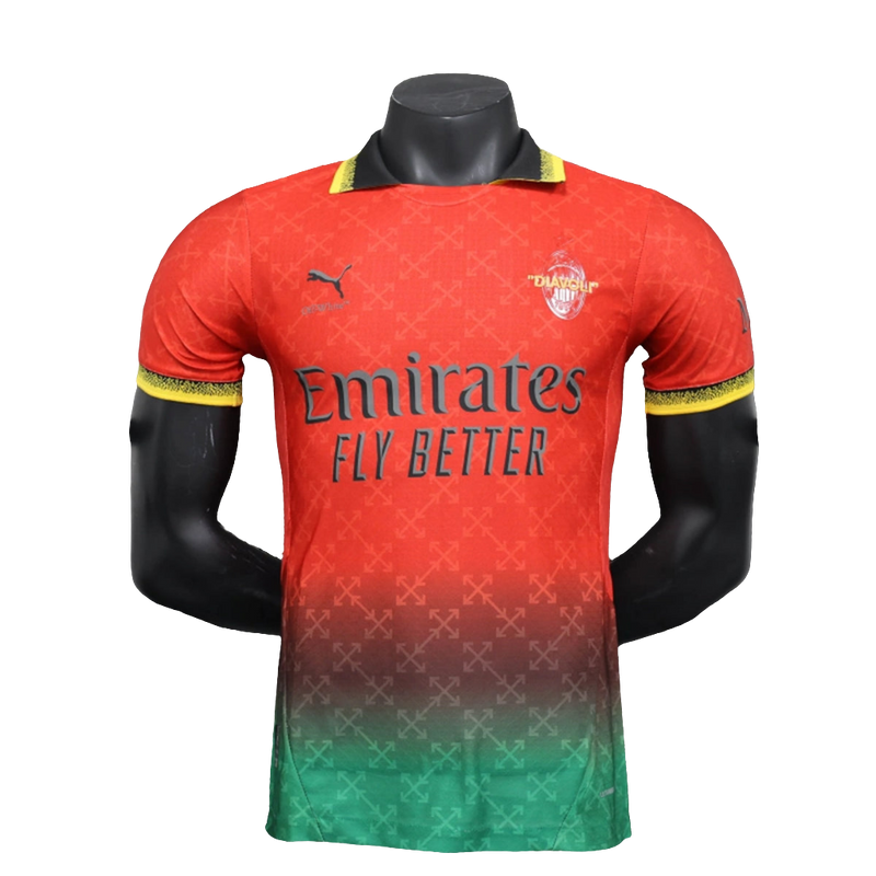 Maglia AC Milan 25/26 Edizione Commemorativa - Rosso - Versione Giocatore