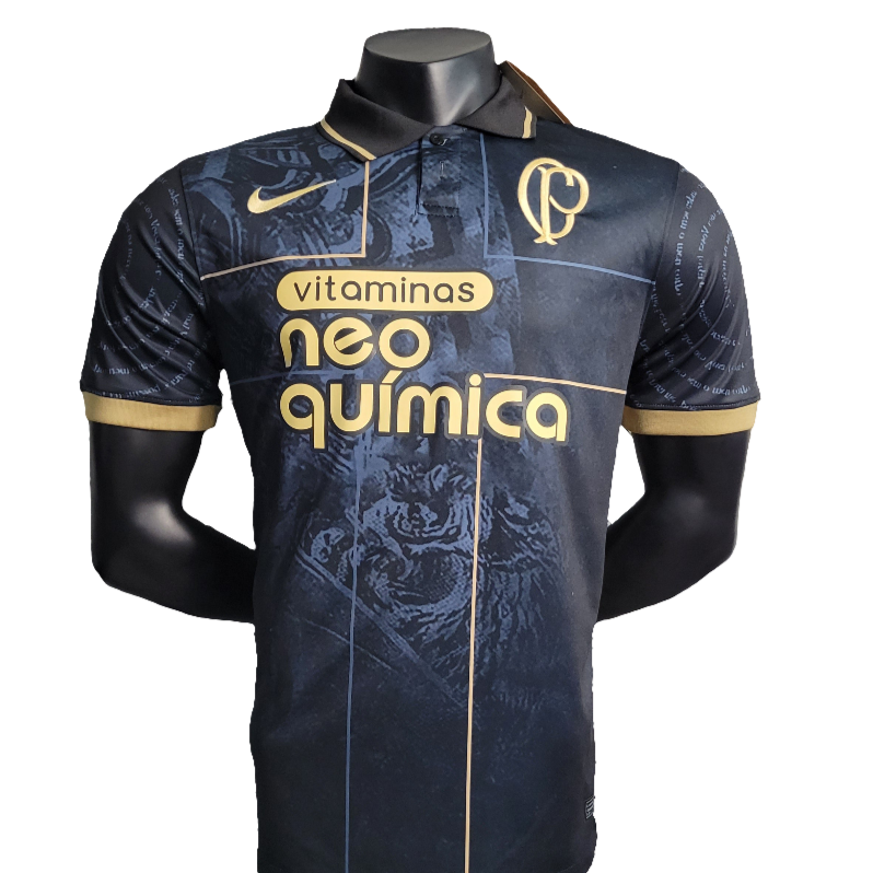 Maglia Corinthians 23/24 Edizione Polo - Nero - Versione Tifoso