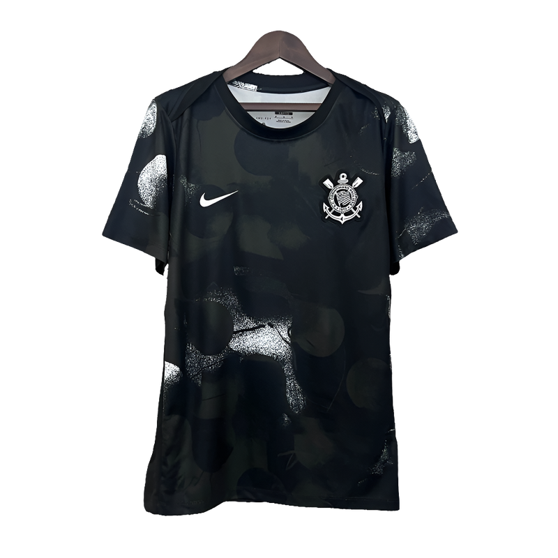 Maglia Corinthians 25/26 Allenamento - Nero - Versione Tifoso