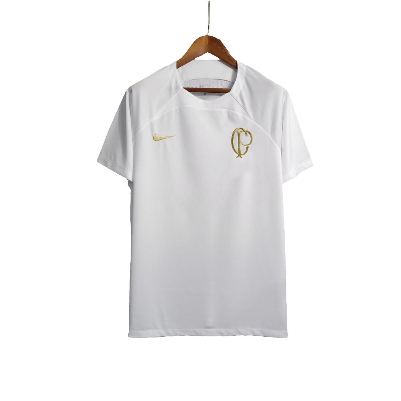 Maglia Corinthians 22/23 Allenamento - Bianco - Versione Tifoso