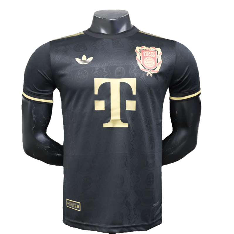 Maglia Bayern Monaco 25/26 Edizione 125° Anniversario - Nero - Versione Giocatore