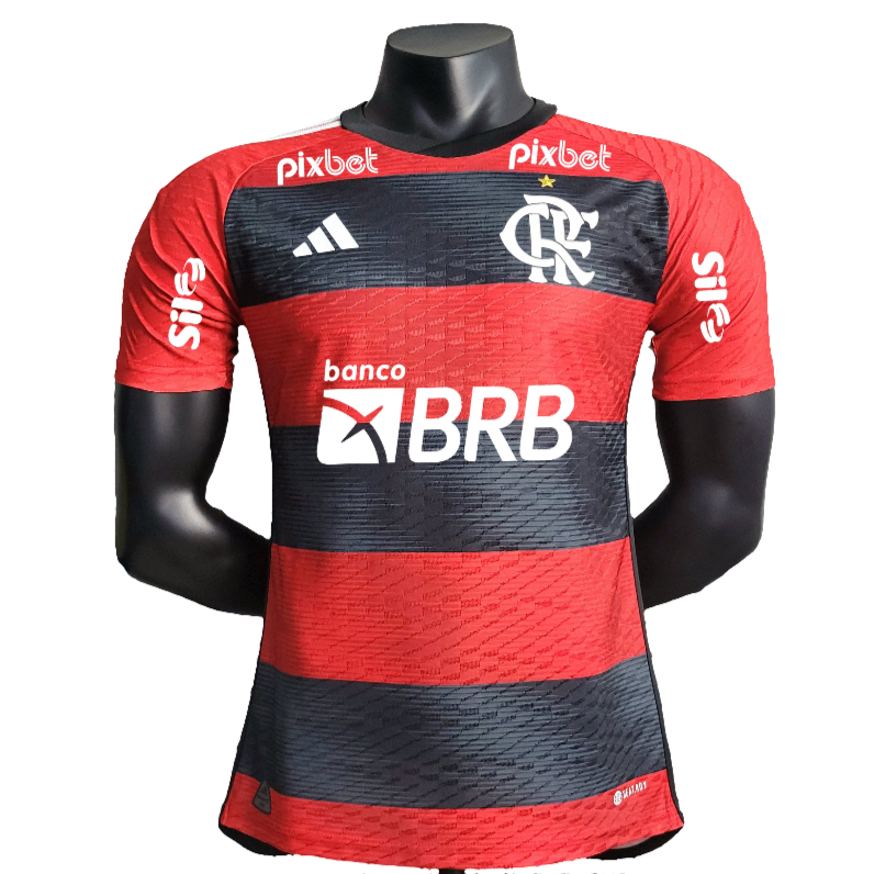 Maglia Flamengo 23/24 I Home - Tutte le Sponsorizzazioni - Versione Giocatore