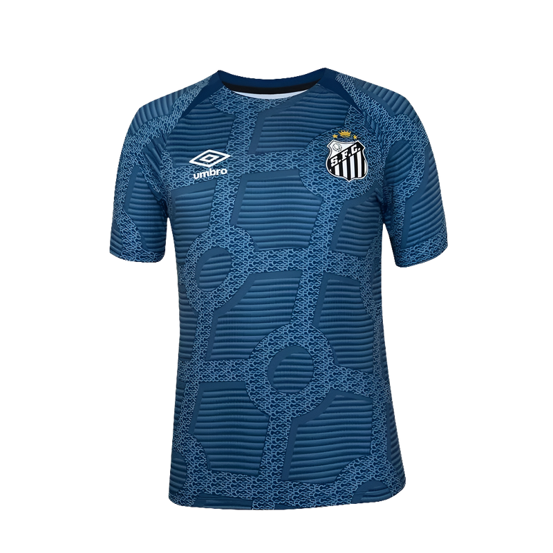 Maglia Santos 24/25 Pre-Partita - Blu - Versione Tifoso