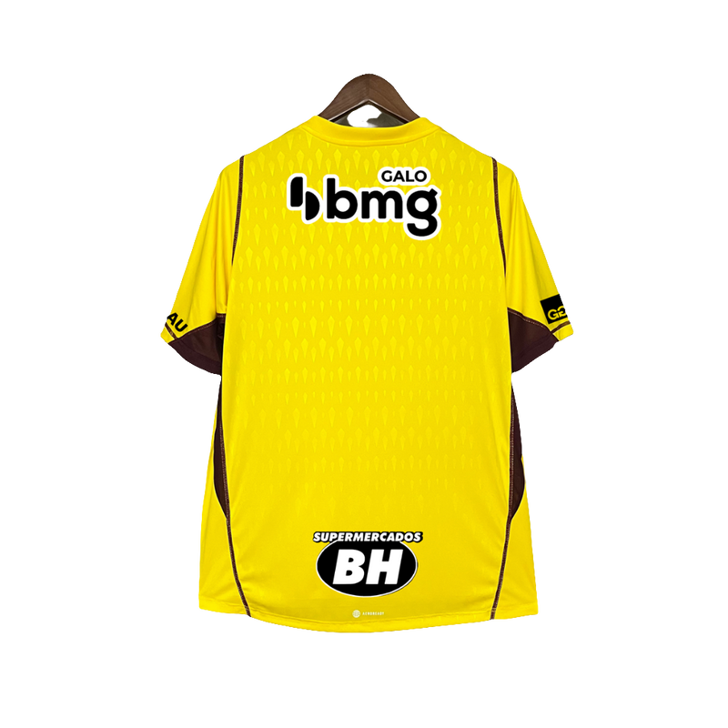 Maglia Atlético Mineiro 24/25 Portiere - Giallo - Tutte le Sponsorizzazioni - Versione Tifoso