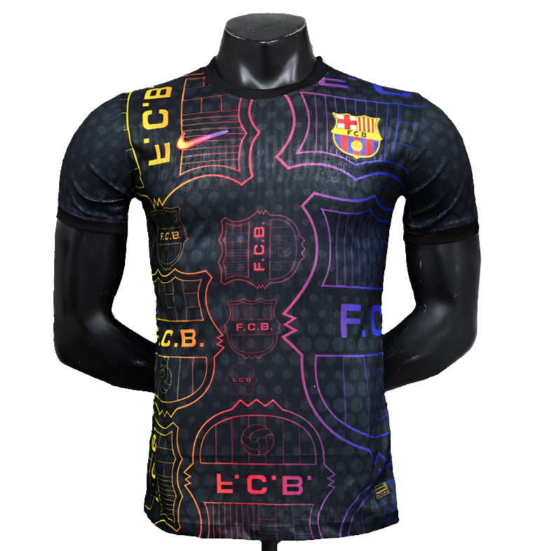 Maglia Barcelona 25/26 Edizione Speciale - Nero, Giallo e Rosso - Versione Giocatore