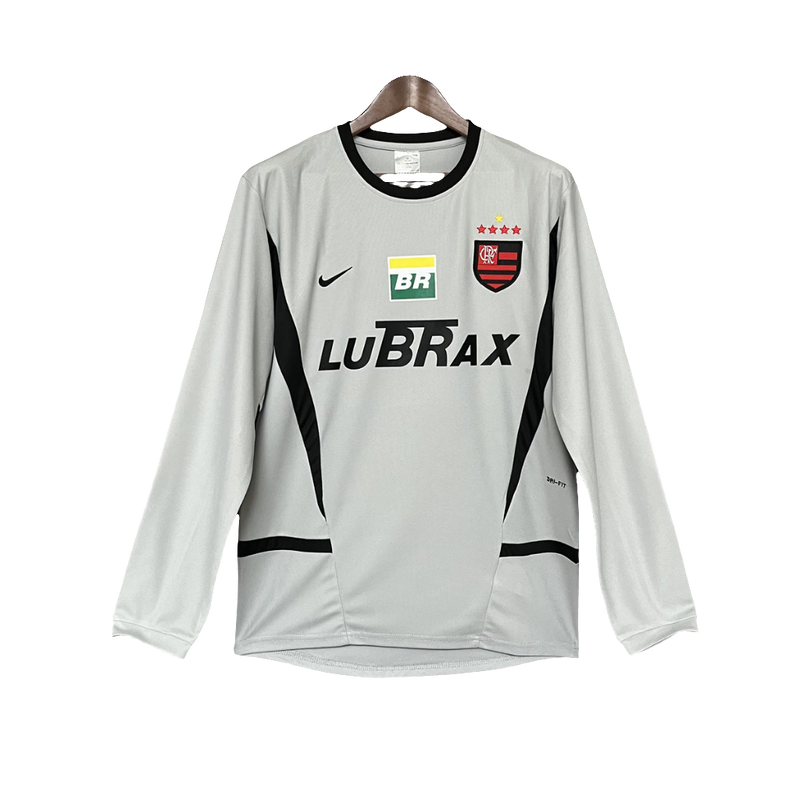 Maglia Flamengo 02/03 Portiere Grigio - Versione Retrò Manica Lunga