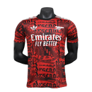 Maglia Arsenal 25/26 Allenamento - Rosso Scuro - Versione Giocatore