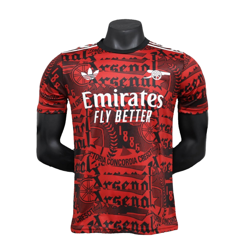 Maglia Arsenal 25/26 Allenamento - Rosso Scuro - Versione Giocatore