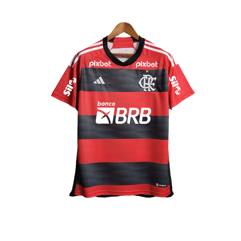Maglia Flamengo 23/24 I Home - Tutte le Sponsorizzazioni - Versione Tifoso