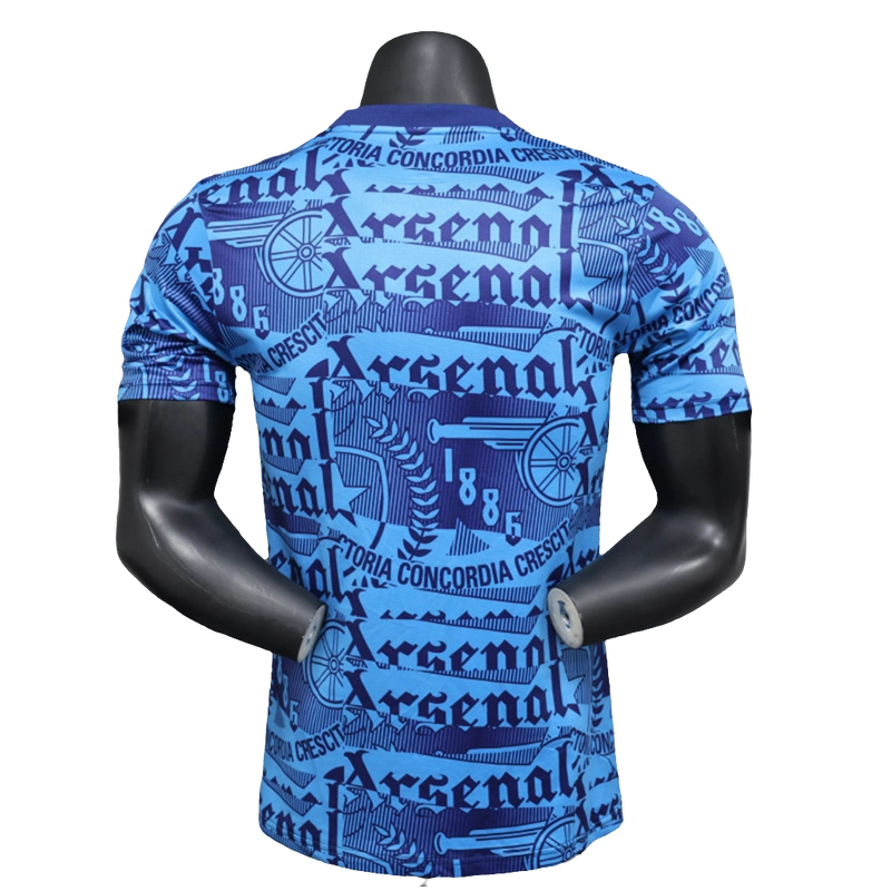Maglia Arsenal 25/26 Pre-Partita - Blu - Versione Giocatore
