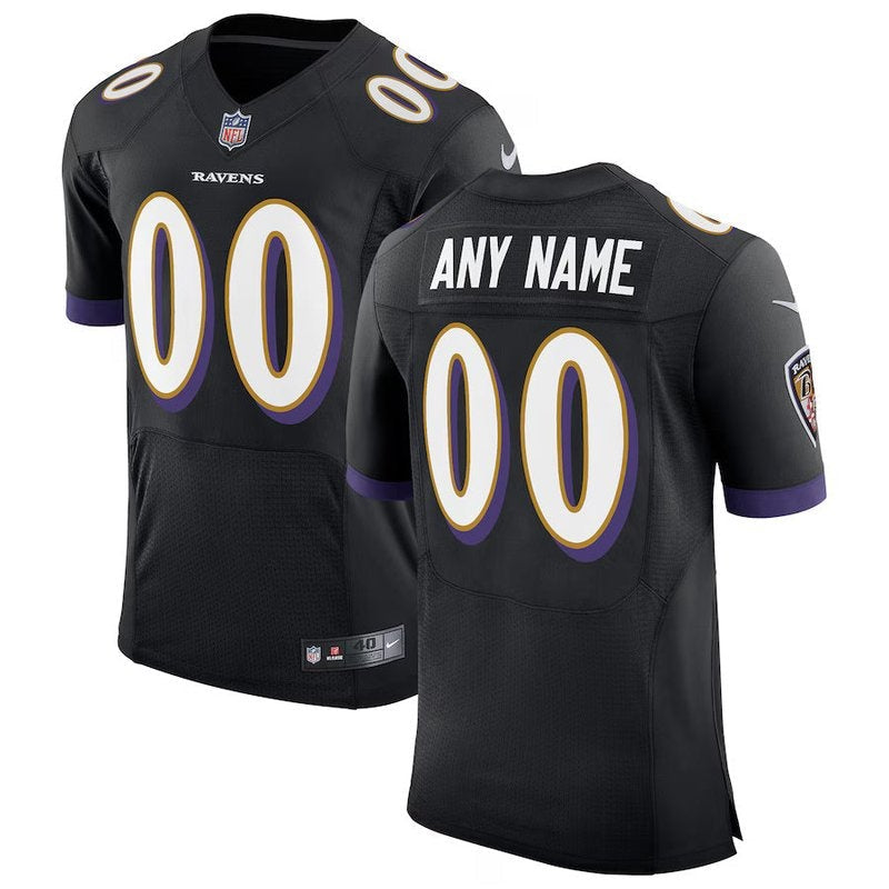Maglia NFL Baltimore Ravens - Edizione Personalizzata Speed Machine - Nero