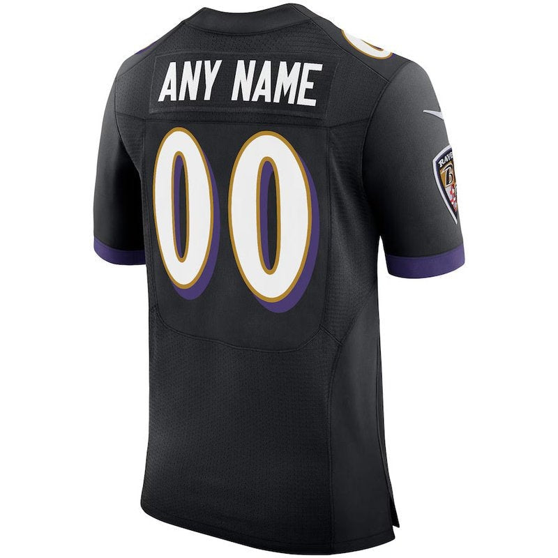 Maglia NFL Baltimore Ravens - Edizione Personalizzata Speed Machine - Nero