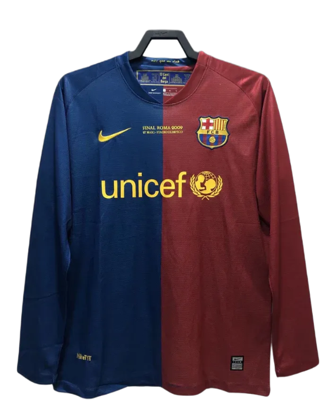 Maglia Barcelona 08/09 I Home - Versione Retrò Manica Lunga