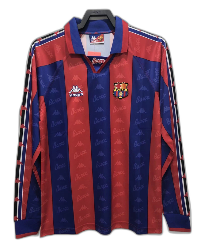 Maglia Barcelona 96/97 I Home - Versione Retrò Manica Lunga