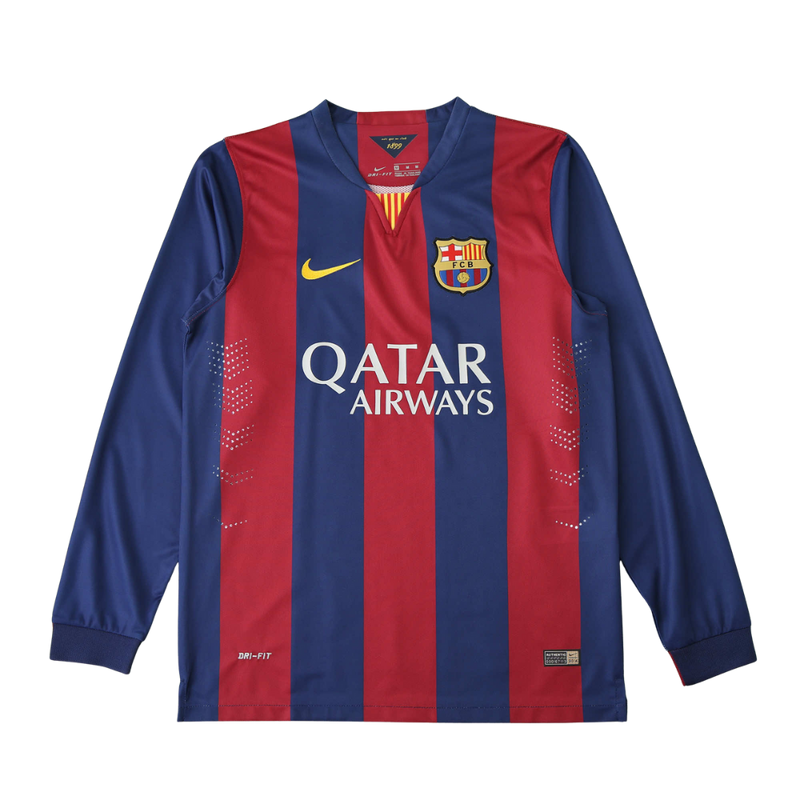 Camisa Barcelona I 2014/15 Manga Longa