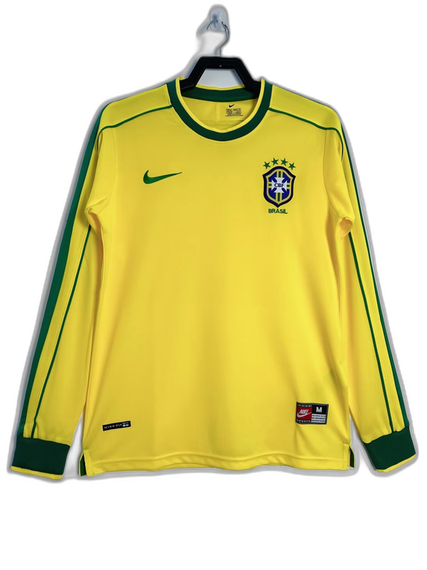 Maglia Brasile 1998 I Home - Versione Retrò Manica Lunga