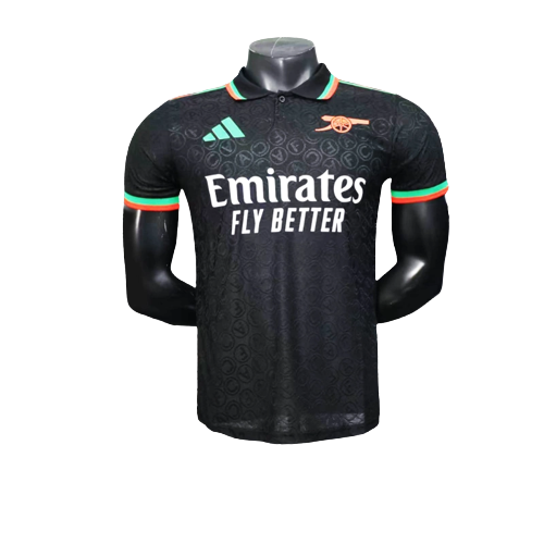 Maglia Arsenal 25/26 Allenamento - Nero - Versione Giocatore