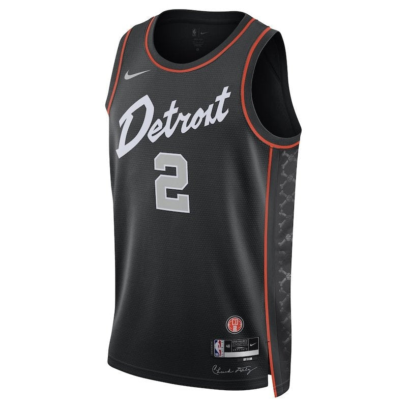 Maglia NBA Cade Cunningham - Detroit Pistons - 23/24 - Nero - Edizione Città