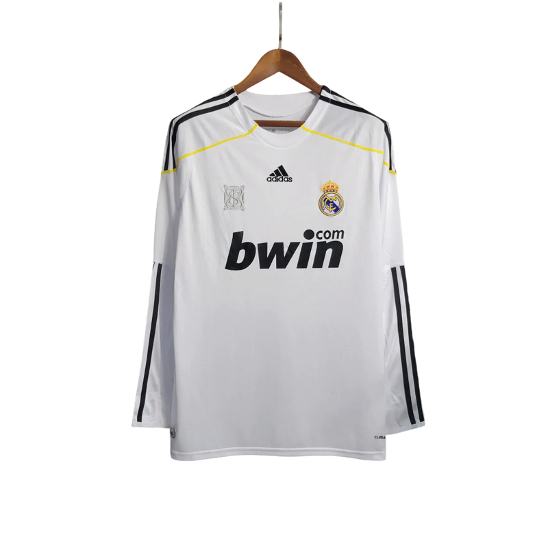 Camisa Real Madrid I 2009/10 Manga Longa