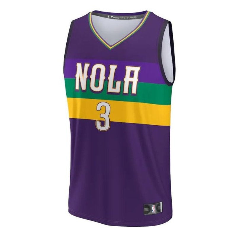 Maglia NBA CJ McCollum - New Orleans Pelicans - 2023 Fastbreak - Edizione Città - Viola