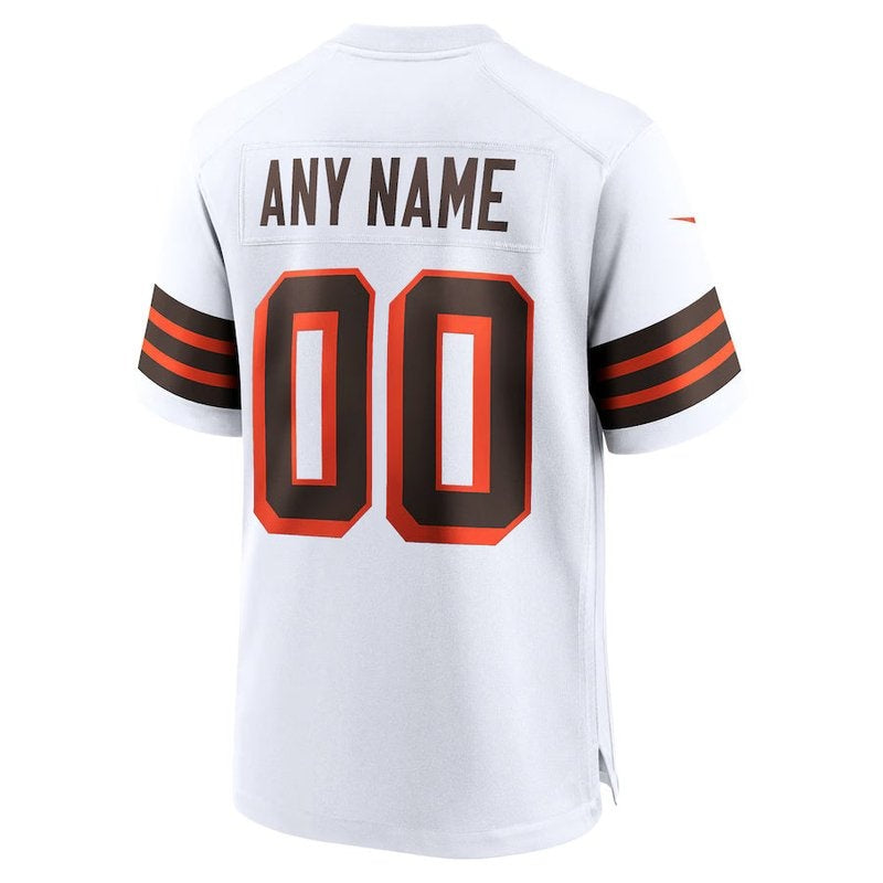 Maglia NFL Cleveland Browns - Alternativa - Edizione Personalizzata - Marrone - Bianco