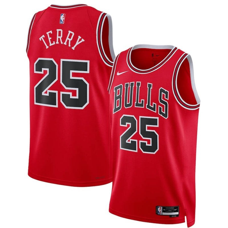 Maglia NBA Dalen Terry - Chicago Bulls - 2022 - Edizione Icona - Rosso